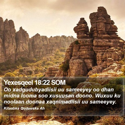 Yexesqeel 18:22 SOM Bible Verse Image