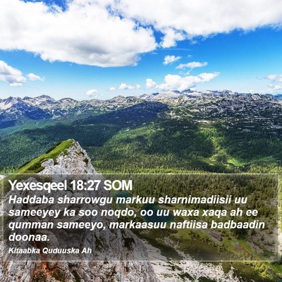 Yexesqeel 18:27 SOM Bible Verse Image