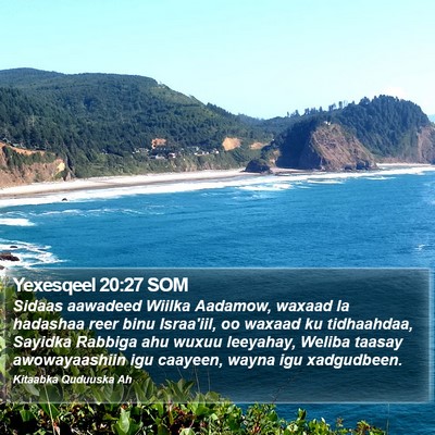 Yexesqeel 20:27 SOM Bible Verse Image