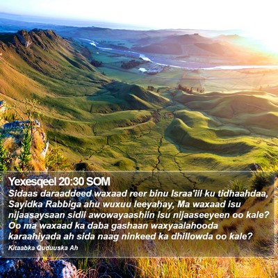 Yexesqeel 20:30 SOM Bible Verse Image