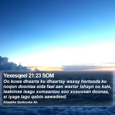 Yexesqeel 21:23 SOM Bible Verse Image