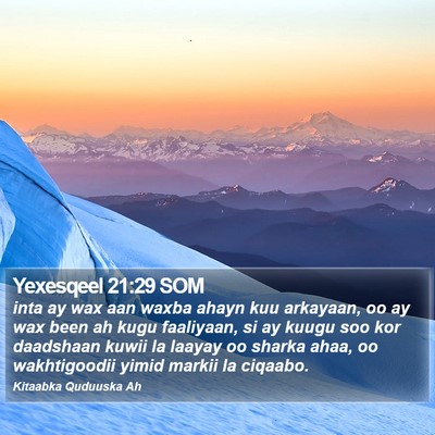 Yexesqeel 21:29 SOM Bible Verse Image