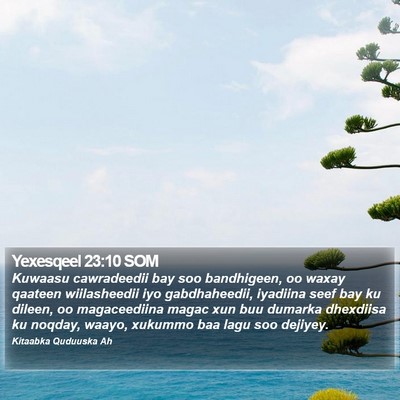Yexesqeel 23:10 SOM Bible Verse Image