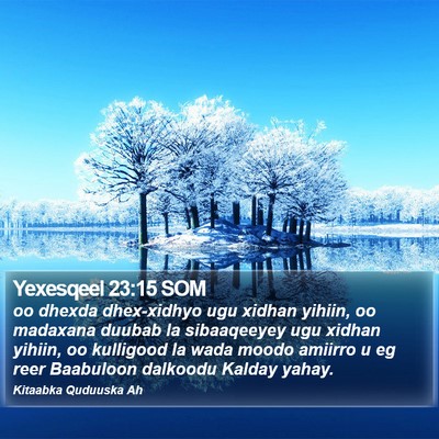 Yexesqeel 23:15 SOM Bible Verse Image