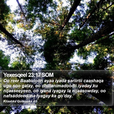 Yexesqeel 23:17 SOM Bible Verse Image