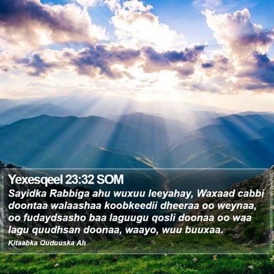 Yexesqeel 23:32 SOM Bible Verse Image