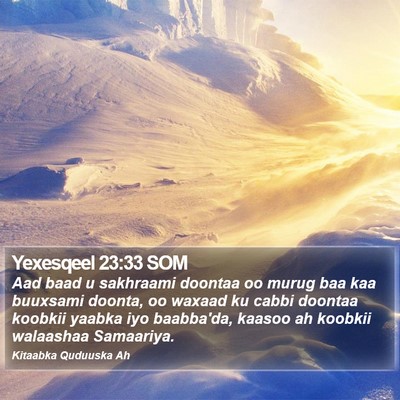 Yexesqeel 23:33 SOM Bible Verse Image