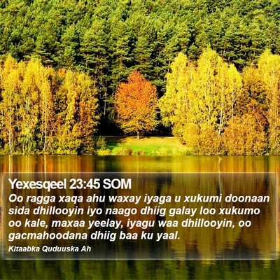 Yexesqeel 23:45 SOM Bible Verse Image