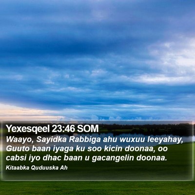 Yexesqeel 23:46 SOM Bible Verse Image