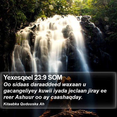 Yexesqeel 23:9 SOM Bible Verse Image