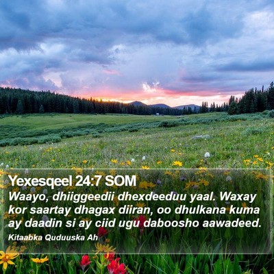 Yexesqeel 24:7 SOM Bible Verse Image
