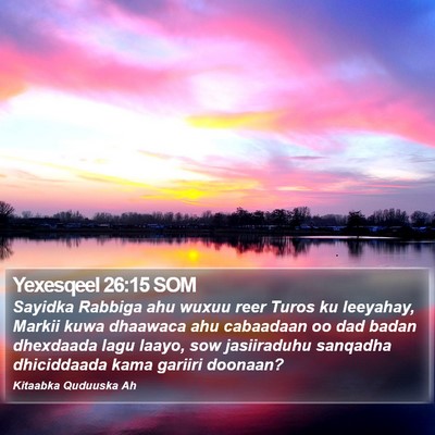 Yexesqeel 26:15 SOM Bible Verse Image