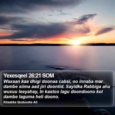 Yexesqeel 26:21 SOM Bible Verse Image