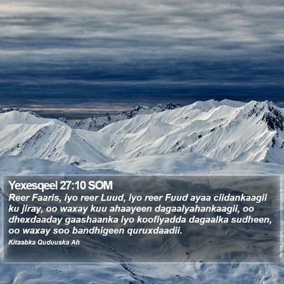 Yexesqeel 27:10 SOM Bible Verse Image
