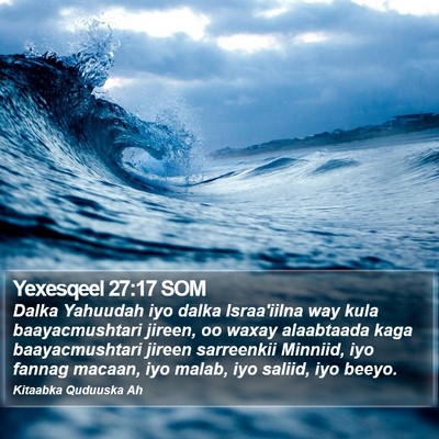 Yexesqeel 27:17 SOM Bible Verse Image