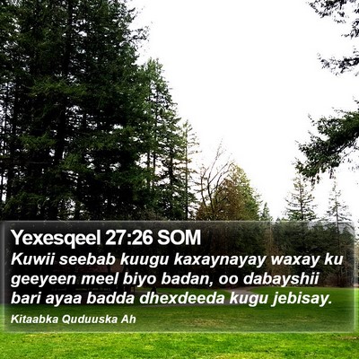 Yexesqeel 27:26 SOM Bible Verse Image