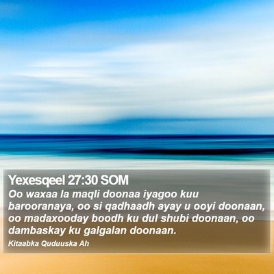 Yexesqeel 27:30 SOM Bible Verse Image