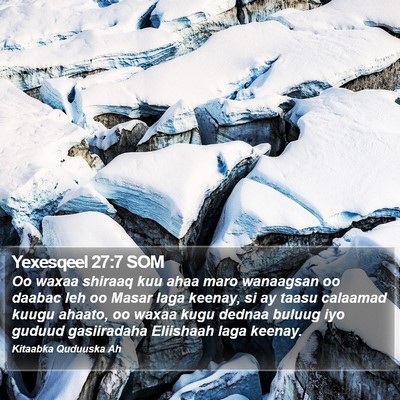 Yexesqeel 27:7 SOM Bible Verse Image
