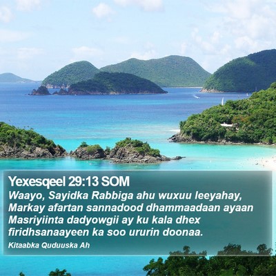 Yexesqeel 29:13 SOM Bible Verse Image