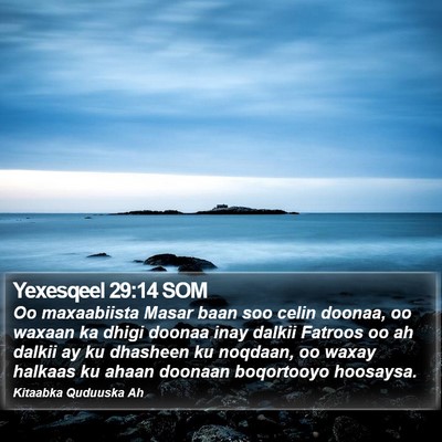 Yexesqeel 29:14 SOM Bible Verse Image