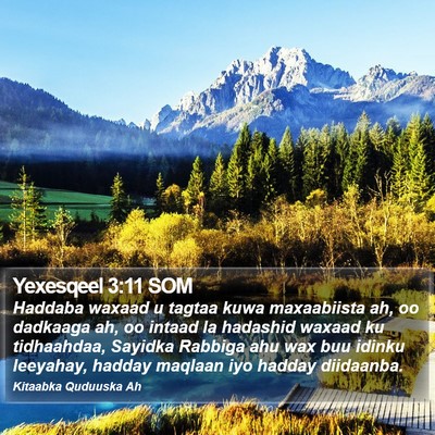 Yexesqeel 3:11 SOM Bible Verse Image