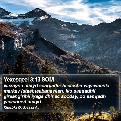 Yexesqeel 3:13 SOM Bible Verse Image