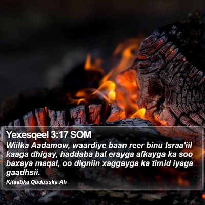 Yexesqeel 3:17 SOM Bible Verse Image