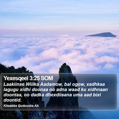 Yexesqeel 3:25 SOM Bible Verse Image
