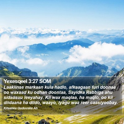 Yexesqeel 3:27 SOM Bible Verse Image