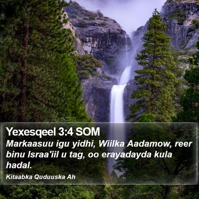 Yexesqeel 3:4 SOM Bible Verse Image