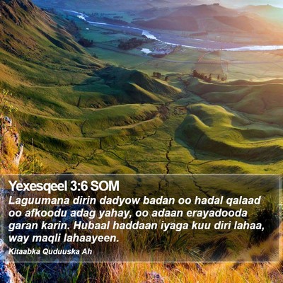 Yexesqeel 3:6 SOM Bible Verse Image
