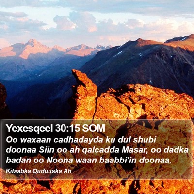 Yexesqeel 30:15 SOM Bible Verse Image