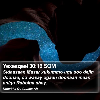 Yexesqeel 30:19 SOM Bible Verse Image