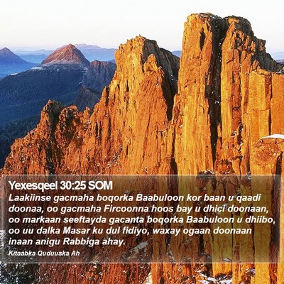 Yexesqeel 30:25 SOM Bible Verse Image