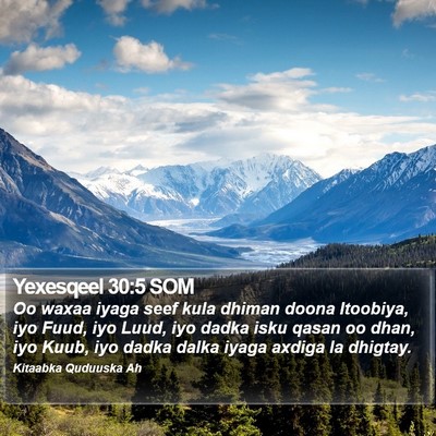 Yexesqeel 30:5 SOM Bible Verse Image