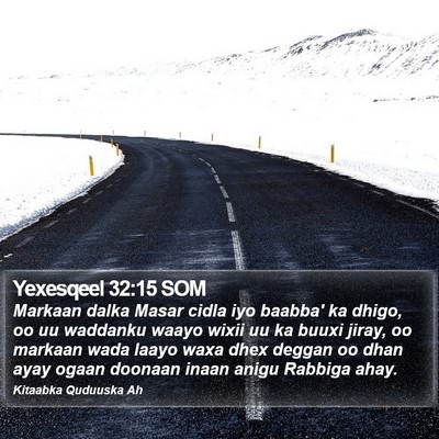 Yexesqeel 32:15 SOM Bible Verse Image