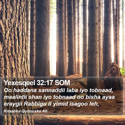 Yexesqeel 32:17 SOM Bible Verse Image