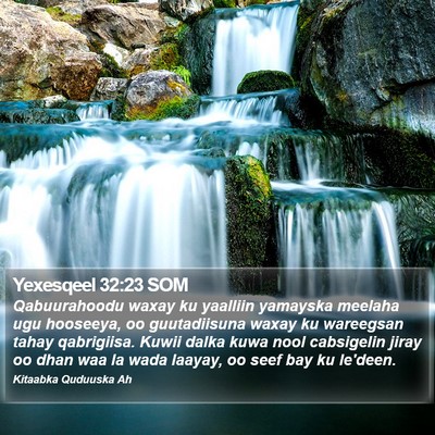 Yexesqeel 32:23 SOM Bible Verse Image