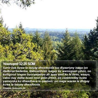 Yexesqeel 32:25 SOM Bible Verse Image
