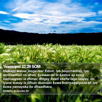 Yexesqeel 32:29 SOM Bible Verse Image