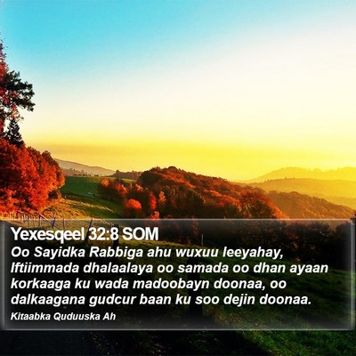 Yexesqeel 32:8 SOM Bible Verse Image