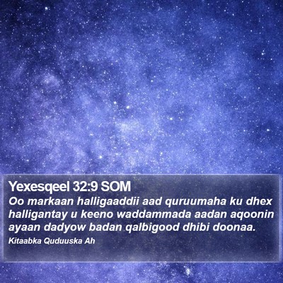 Yexesqeel 32:9 SOM Bible Verse Image