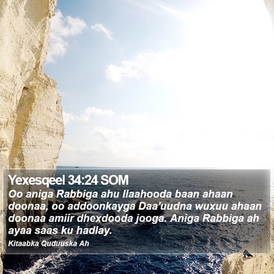 Yexesqeel 34:24 SOM Bible Verse Image
