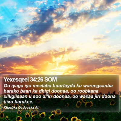 Yexesqeel 34:26 SOM Bible Verse Image