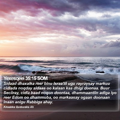 Yexesqeel 35:15 SOM Bible Verse Image