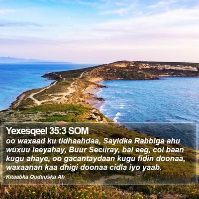 Yexesqeel 35:3 SOM Bible Verse Image