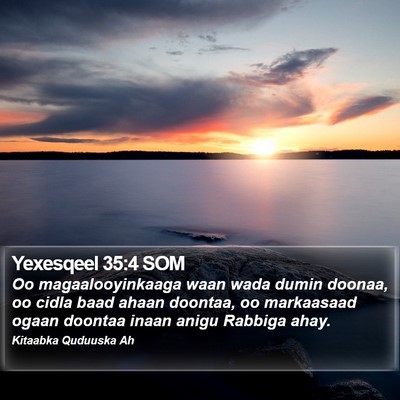Yexesqeel 35:4 SOM Bible Verse Image