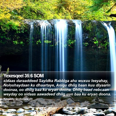 Yexesqeel 35:6 SOM Bible Verse Image