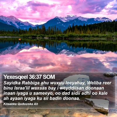 Yexesqeel 36:37 SOM Bible Verse Image
