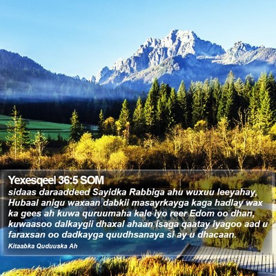 Yexesqeel 36:5 SOM Bible Verse Image